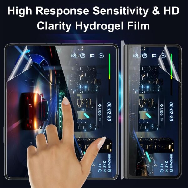 SHILD Screen Protector Guard for Samsung Z Fold 5 | 2 Sets of 8 (Front + Back + Inside + Hinge Screen Protectors) | HD Clarity, Full Coverage, Easy Application - Image 2