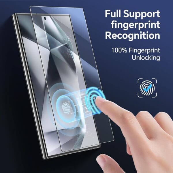 SHILD Privacy Tempered Glass Screen Protector for Samsung Galaxy S24 5G | Anti-Spy, Fingerprint Unlock Compatible, Full Screen Coverage, HD Clarity, Easy Installation - Image 4
