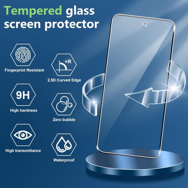 SHILD 2 Pack Tempered Glass Screen Protector for Google Pixel 9 Pro Fold | HD Clarity, 9H Hardness, Fingerprint-Compatible, Easy Installation - Image 3