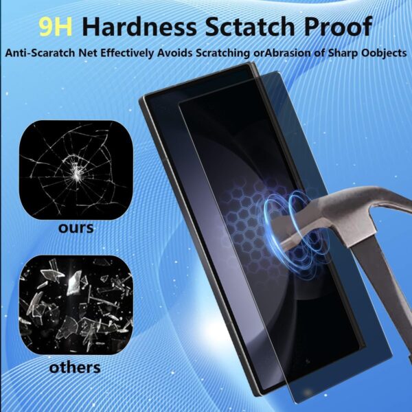 SHILD Perfect Fit Privacy Screen Protector for Samsung Galaxy Z Fold 6 (2-Pack) | Anti-Spy, Full Coverage, Scratch-Resistant, Bubble-Free, HD Clarity - Image 3