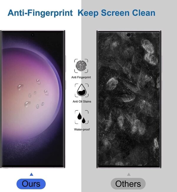 SHILD Privacy Tempered Glass Screen Protector for Samsung Galaxy S23 Ultra 5G | Anti-Spy, Full Screen Coverage, Fingerprint Unlock Support, HD Clarity & Free Back Skin - Image 6