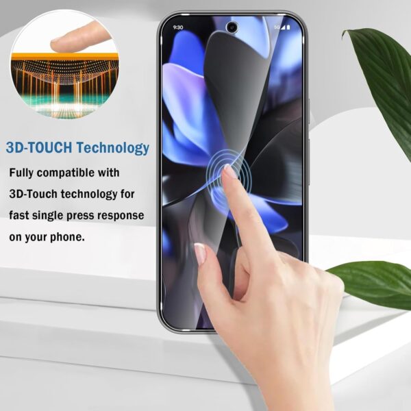 SHILD Advanced HD+ Tempered Glass Screen Protector for Google Pixel 9/9 Pro | Full Screen Coverage, Anti-Scratch, Bubble-Free Installation - Image 5