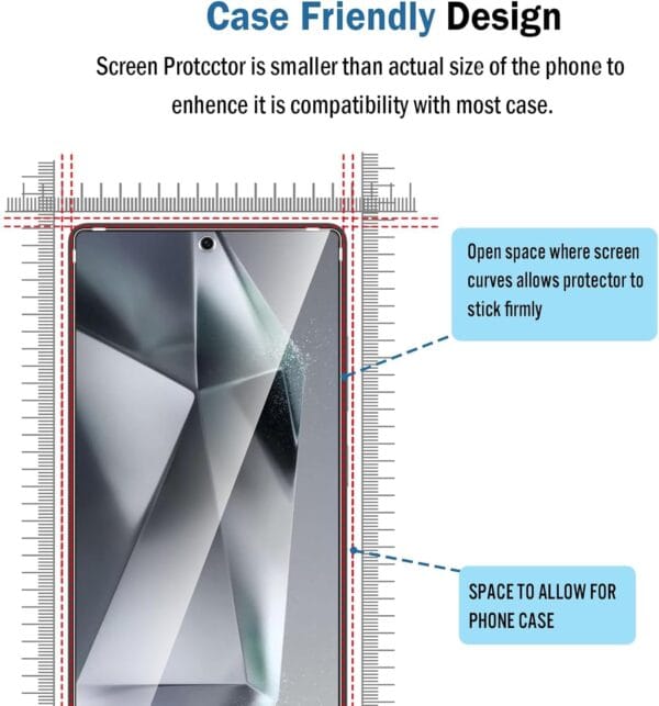 SHILD 2-Pack Tempered Glass Screen Protector for Samsung Galaxy S25 Ultra | Perfect-Fit Design, Military-Grade Protection, Ultra Tough, Anti-Scratch, Easy Installation - Image 5