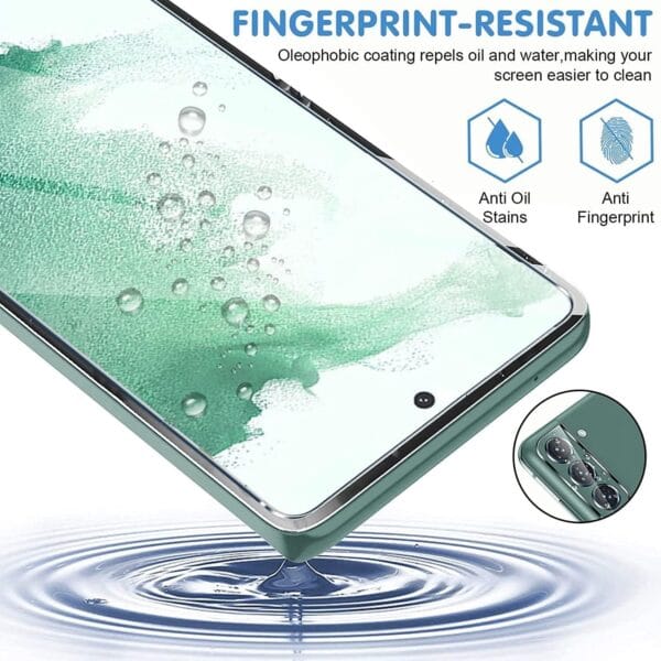 SHILD (1-Pack) Perfect Fit Tempered Glass Screen Protector for Samsung Galaxy S22 Plus | UV Tempered Glass, 9H Hardness, HD Clarity, Fingerprint Compatible - Image 4