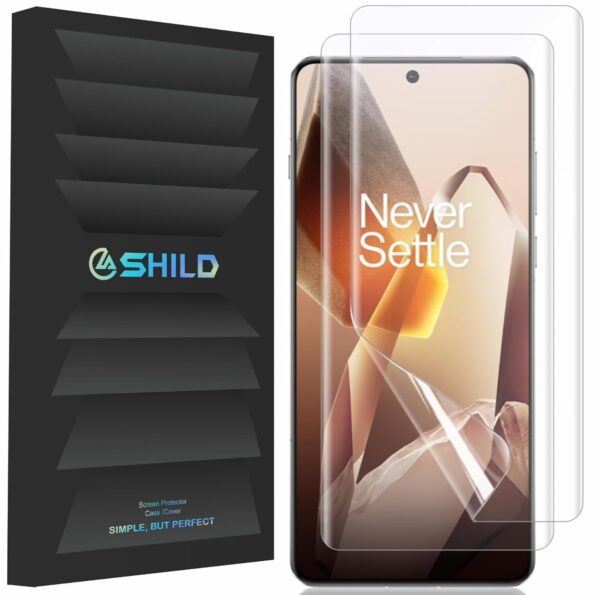 SHILD Screen Protector for OnePlus 13 (2 Pack) | Perfect-Fit Design, Transparent, Fingerprint Support, S Pen Compatible, HD Clarity (6.78-Inch Screen Size