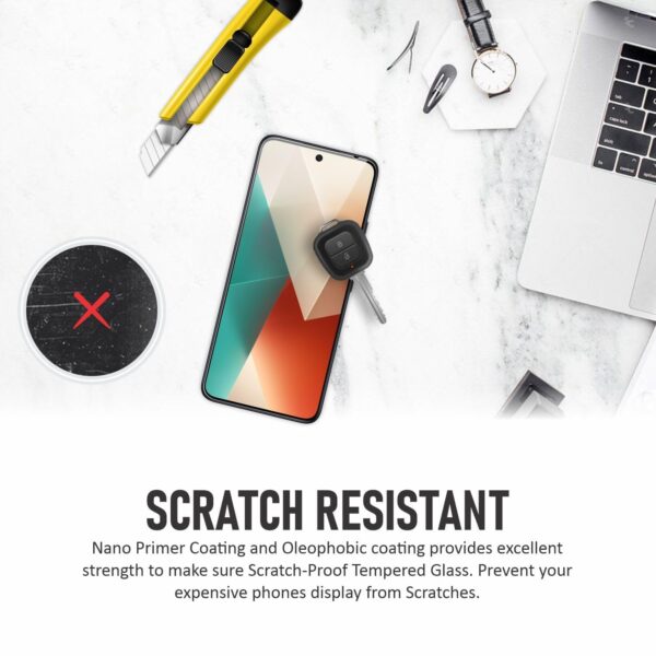 SHILD® Tempered Glass Screen Protector for Samsung A35 | 9H Hardness | HD Clarity | Anti-Scratch | Fingerprint Compatible | Easy Installation - Image 3