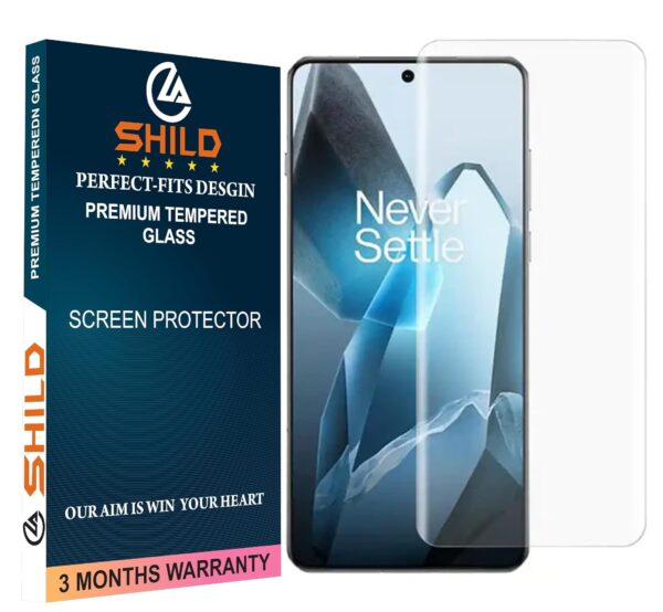 SHILD Tempered Glass Screen Protector for OnePlus 13 (6.78 Inch, 5G) | Perfect-Fit UV Tempered Glass with 9H Hardness, HD Clarity & Fingerprint Unlock Support (Pack of 1)