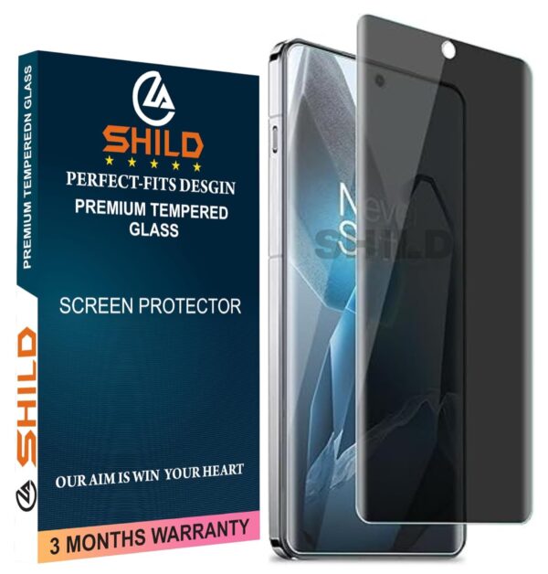 SHILD® Privacy Tempered Glass Screen Protector for OnePlus 13 5G | Anti-Spy, Full Screen Coverage, Fingerprint Unlock Support, HD Clarity, Easy Installation