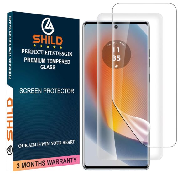 SHILD 2-Pack Screen Protector Guard for Moto Edge 50 Fusion | Perfect-Fit Design, Fingerprint Support, S Pen Compatible, HD Clarity